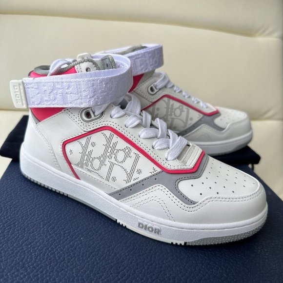 dior high top sneakers pink